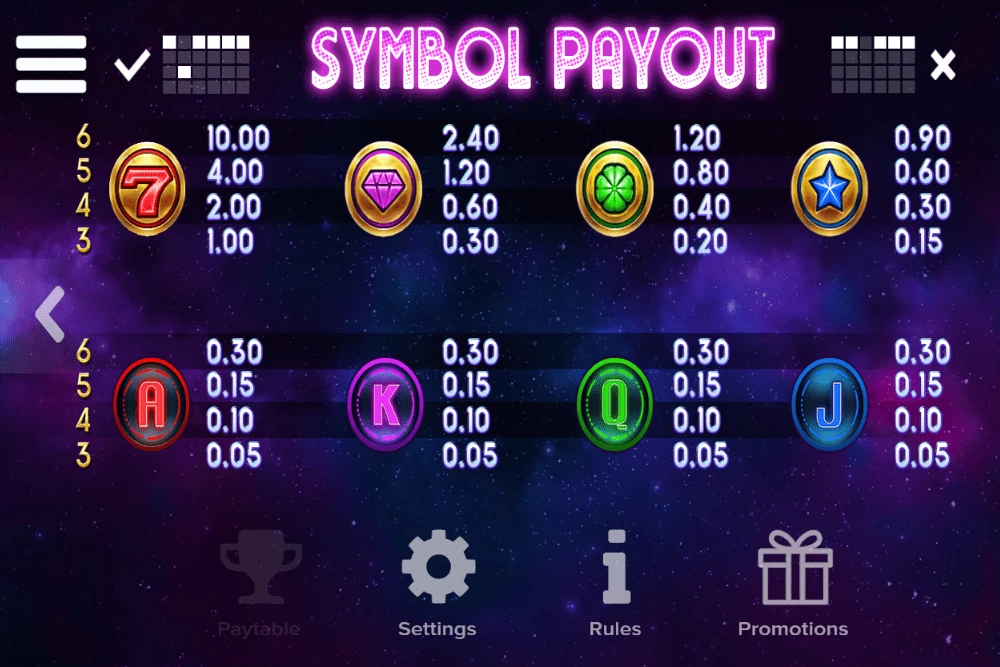 IO slot pay out