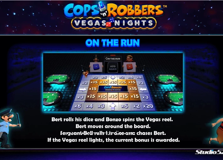 cops n robbers vegas nights on the run feature