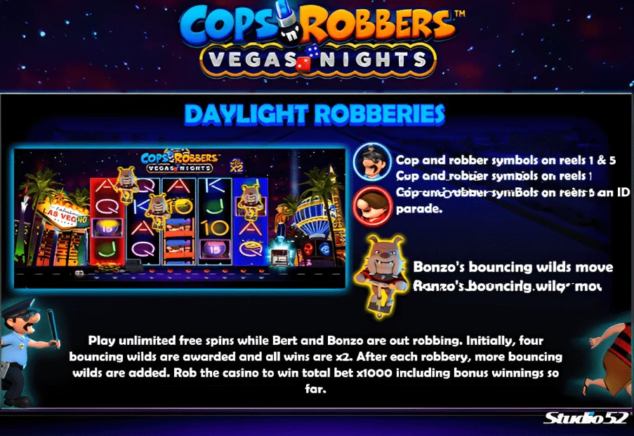 cops n robbers daylight robberies extra feature