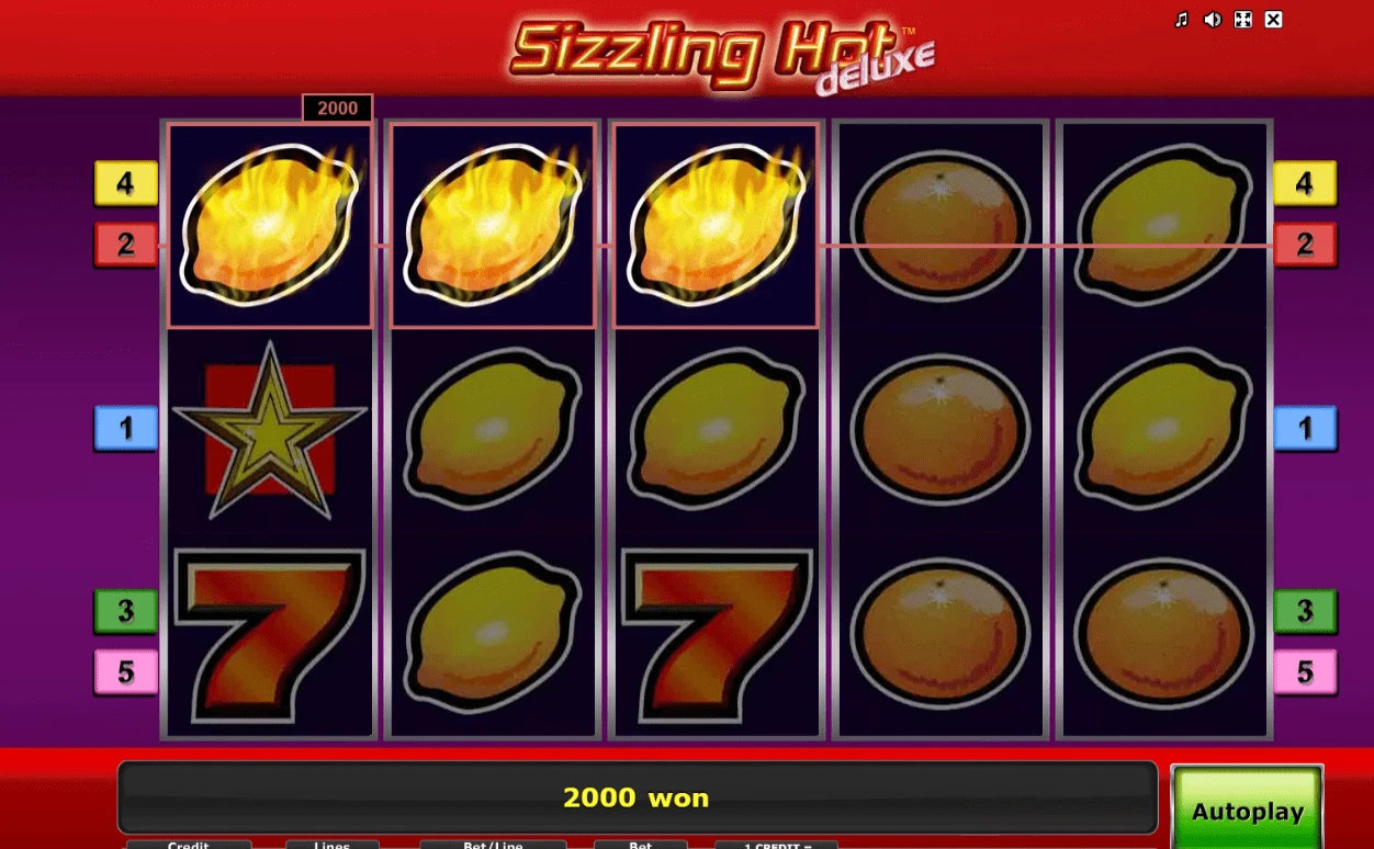 sizzling hot deluxe win