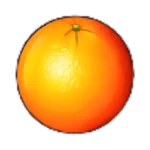 100 Super Hot sinaasappel symbool