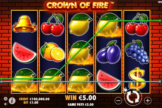 Crown of fire in game