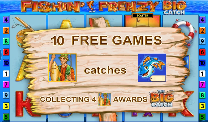 Fishin' Frenzy The big catch free spins